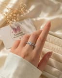 انگشتر نقره ای نگین دار