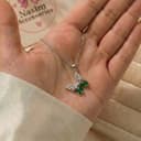 گردنبند پروانه صورتی 