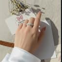 انگشتر زنانه طرح گل بابونه